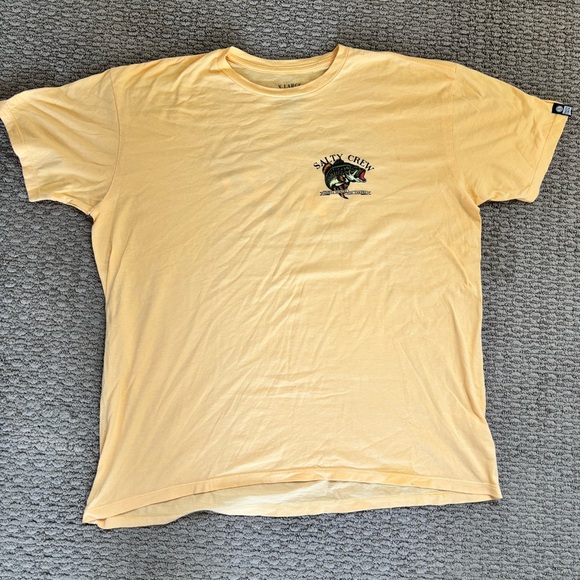 Salty Crew Mustard Short Sleeve Tee - Picture 2 of 5